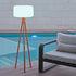 Lampada da terra con gambe in legno Chloe 140