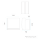 Set x1 Bar illuminata con doppia altezza Sicilia + x2 Sgabello Corfu 74