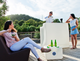 BANCONE BAR DOPPIA ALTEZZA SICILIA 120 CON LUCE / SENZA LUCE