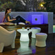 SGABELLO TONDO CORFU 40 CON LUCE / SENZA LUCE