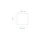 DIFFUSORI ACUSTICI QUADRATO CON LUCE CUBY 45 PLAY