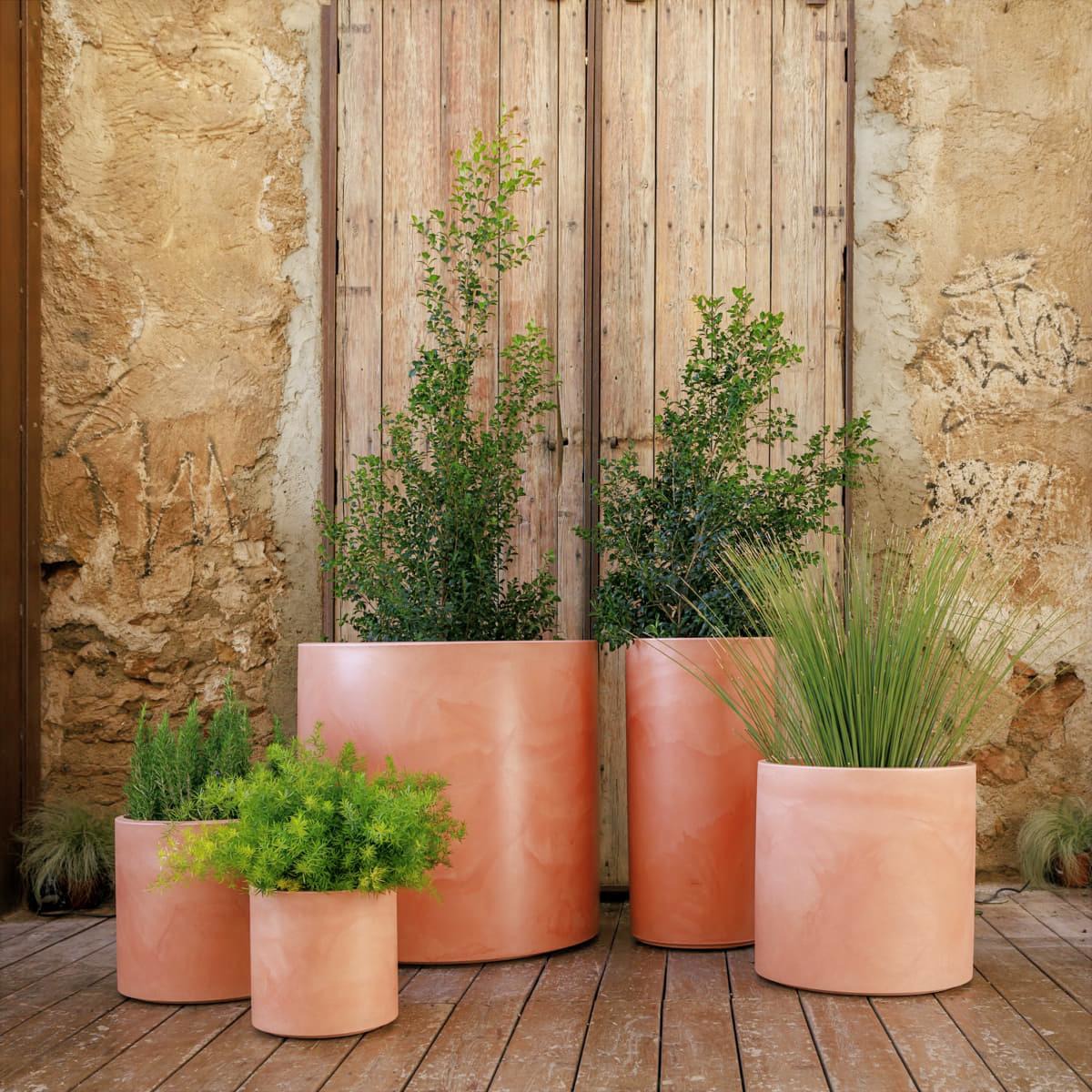 Vasi Per Piante Rotondi Da Interno Ed Esterno Set Da 4 Dimensioni Moderni Vaso Di Design In Resina Colore Taupe G 57 X 57 X 57 M 43 5 X 43 5 X 43 5 P 31 5 X 31 5 X 31 5 X S 20 5 X 20 5 X 20 5 83017570