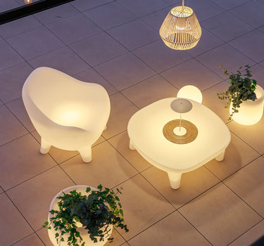 Set x1 Tavolino Martinica + x2 Poltrona da esterno Aruba