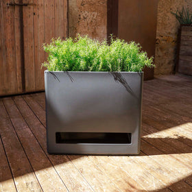 Vaso rettangolare su ruote BROMELIA 78