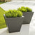 Vaso quadrato CLAVEL 40 COLOR