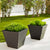 Vaso quadrato CLAVEL 40 COLOR