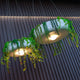 Fioriera rotonda sospesa con illuminazione senza fili ELBA 39