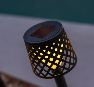 Gretita Puntale solare da giardino (4 pezzi) - Colore nero