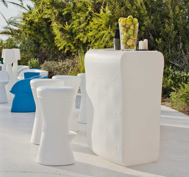 BANCONE BAR CURVA IBIZA 120 CON LUCE