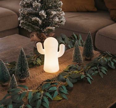 LAMPADA DA TAVOLO PER NATALE PANCHITO BIANCO TRASLUCIDO