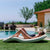 LETTINO DA GIARDINO RASA per piscine, hotel e beach club