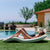 LETTINO DA GIARDINO RASA per case, piscine, hotel e beach club