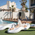LETTINO DA GIARDINO RASA per case, piscine, hotel e beach club