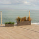Vaso rettangolare colore JARA 100 x 35