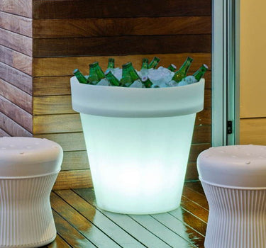 Vaso tondo con luce MAGNOLIA 60
