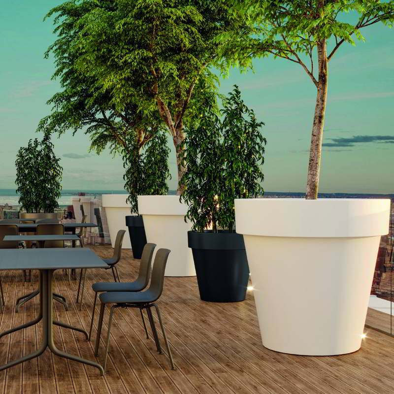 Vaso da giardino IkonEuro3plast Colore Bianco