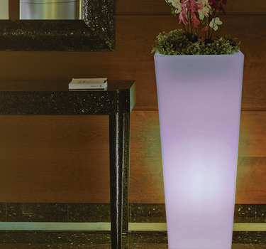 Vaso alto con luce MELISA 50