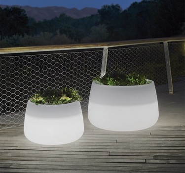 Vaso cilindrico con luce CAMELIA 80