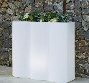 Vaso rettangolare con luce PALMERA