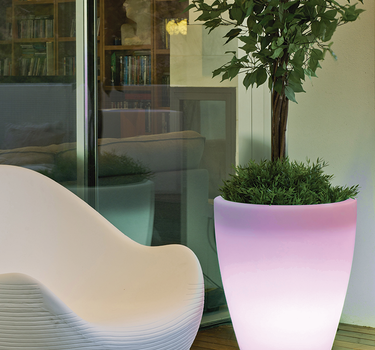 Vaso tondo con luce VIOLETA 55